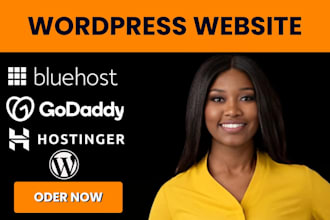 design wordpress website on namecheap  hostinger bluehost  godaddy strato