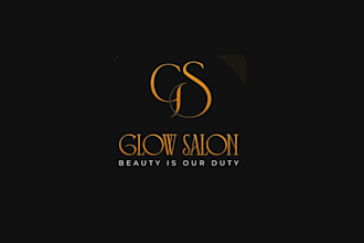 create minimalist salon logo design with branding kit