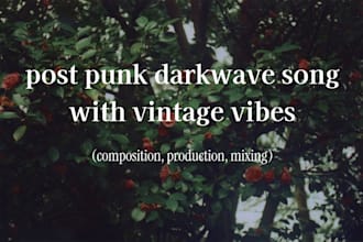 create a post punk or darkwave instrumental with vintage vibes