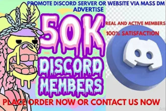 grow advertise and promote your discord  server to get real and active member