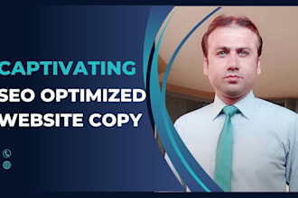 do professional website copy as your copywriter