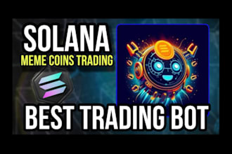 create solana meme coin token, crypto trading bot, raffle bot