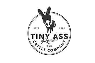 design outstanding tiny ass ranch cattle company logo
