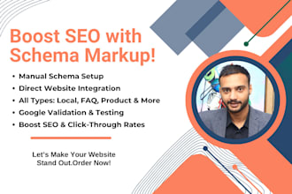 create and add schema markup to your website for rich snippets and an SEO boost