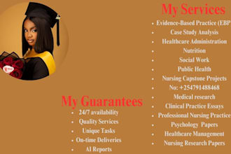 write quality nursing, medicine, health care, and nutrition articles