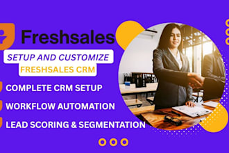 setup freshsales CRM salesforce hubspot zoho pipedrive to supercharge your sale