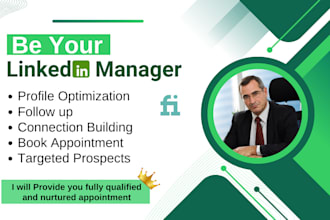 be your linkedin marketing manager and b2b sales expert