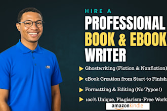 ebook ghostwriter KDP book writer non fiction ghostwriter ghost book writer edit