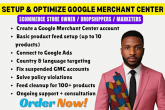 setup and optimize google merchant center fix gmc suspension shopping ads, gtin