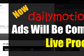 do organic dailymotion channel promotion video marketing channel monetization