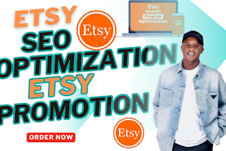 list etsy digital products promote etsy shop and optimize SEO for more traffic