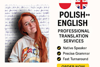 accurately translate polish to english and english to polish