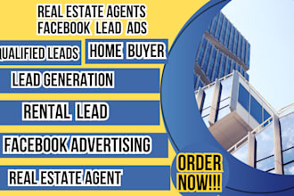 do real estate home buyer, rental or seller leads using facebook ads