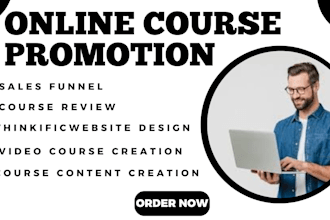 promote your online course udemy course promotion thinkific, kajabi sales funnel