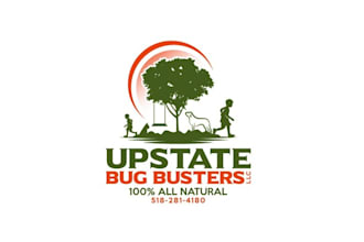 design awesome upstate busters and lawn care logo