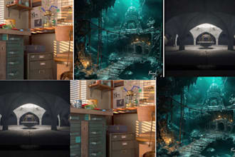 create 3d game environment, game environment, game background