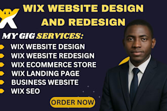 design a fully custom wix website for business, create wix website for brand