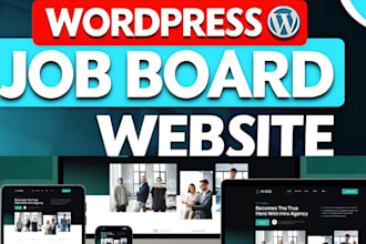 create attractive job portal website, portal site job board website job agency