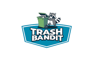 design eye catching trash bandit and cleaning logo