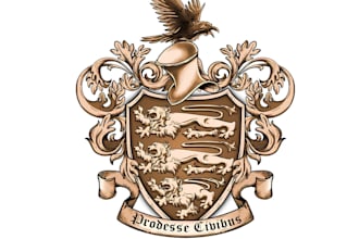 do luxury regal gothic heraldic family crest coat of arms logo