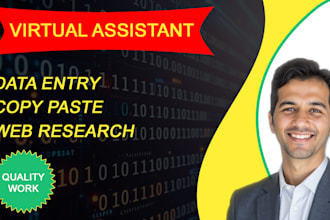 be your wordpress virtual assistant for data entry, copy paste and web research