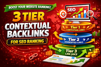 build 3 tier contextual backlinks for SEO ranking