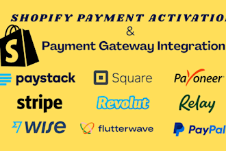 activate shopify payment, integrate a verified payment gateway into your store