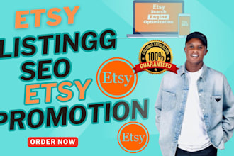 write product SEO optimized etsy title tags and descriptions etsy shop promotion