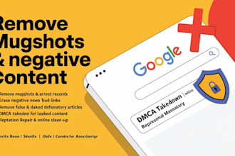 help you remove mugshots cases false news negative articles from google