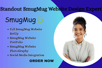design a stunning smugmug photography website with seo optimization
