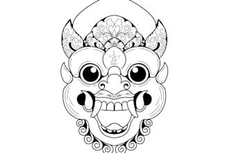 create unique line art or tattoo design with my style
