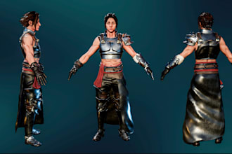game ready asset with bake textures from highpoly and optimize 3d model