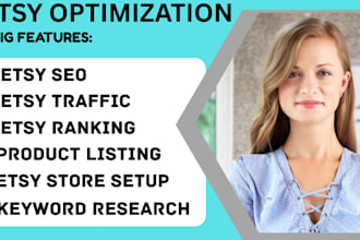 optimize your etsy shop, etsy seo, and product listings to boost sales