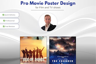 create pro movie poster design for short films and features