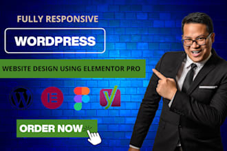 build clean and modern website, figma to wordpress elementor, elementor pro
