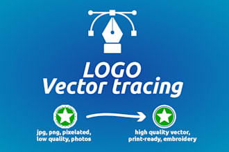 vectorize business logo and government emblem