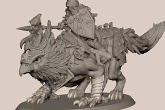do 3d character modeling and 3d sculpting for game characters, action figures