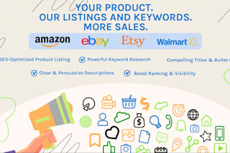 do strategic SEO ecommerce listing and in depth keywords research