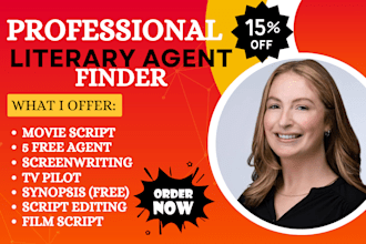 find active agent for movie script, screenplay, film script, script editing