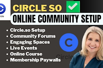 build circle so membership community with spaces, forum, event, course, paywall