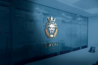 create a stunning 3d logo mockup for your brand