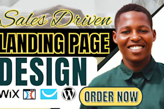 design wix and getresponse landing page for your digital product, ebook