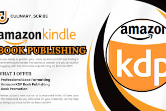 amazon KDP book publishing cookbook recipe book formatting KDP book promotion