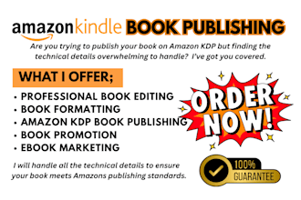 amazon KDP book publishing cookbook recipe book formatting KDP book promotion