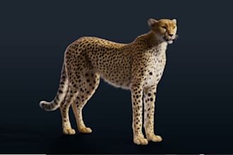 do customized 3d model, land, water, air animal character model for 3d game