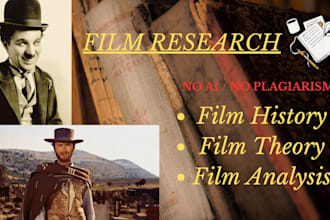 research on history arts , film, media, journalism, communication, film analysis
