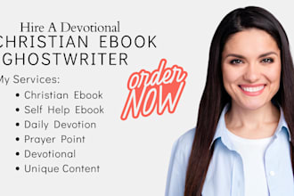 be your christian ebook, daily devotional, prayer point self help ebook writer