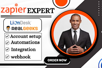 setup zapier automation for liondesk realgeeks real estate crm integration