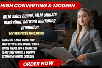 promote MLM sales funnel, MLM affiliate marketing, network marketing promotion