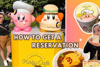 make a kirby cafe reservation